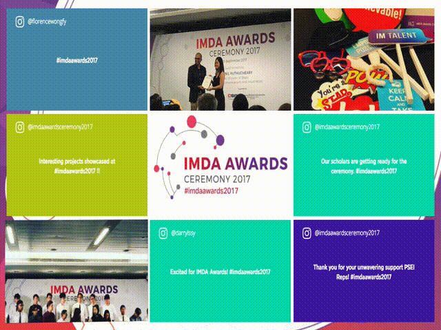 Social Wall IMDA Grid Animation