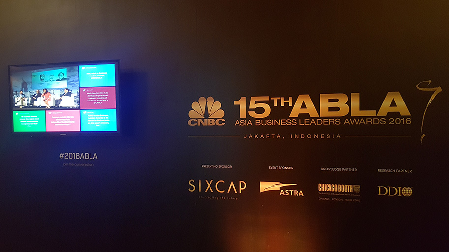 Searix Social Media Wall at CNBC ABLA