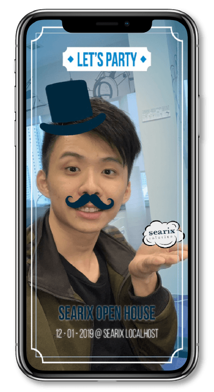 Take photos and videos with the AR filter on the Facebook camera