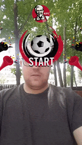 Instagram AR Game Soccer Ball Bouncing by KFC