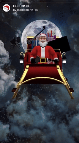 Media Market Christmas Instagram AR Filter - Reindeer Sleigh