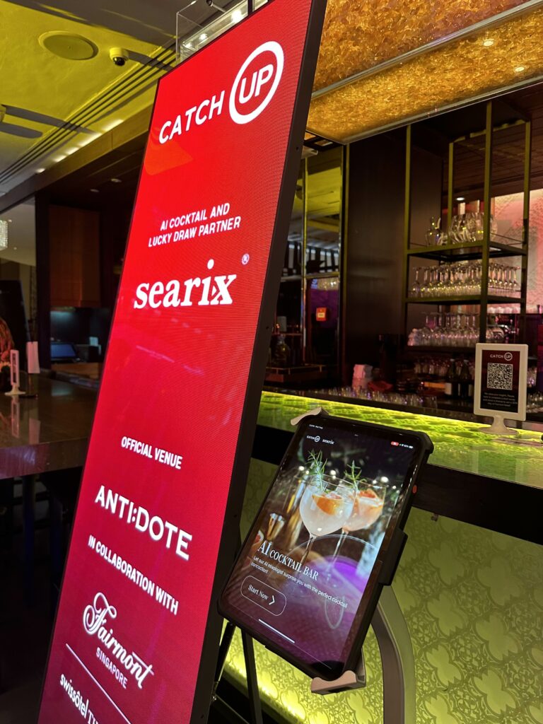 Searix's redesigned AI Cocktail Bar launched at Unearthed Productions' MOU signing with Fairmont and Swissotel The Stamford at Antidote